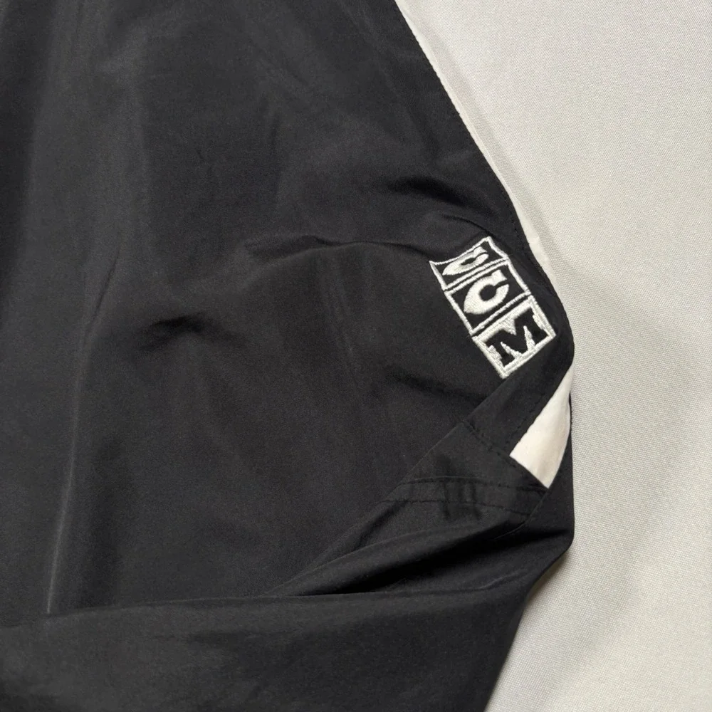 Vintage CCM Track Pants Mens XL Black Mesh Lined  Windbreaker Warm ups Korea